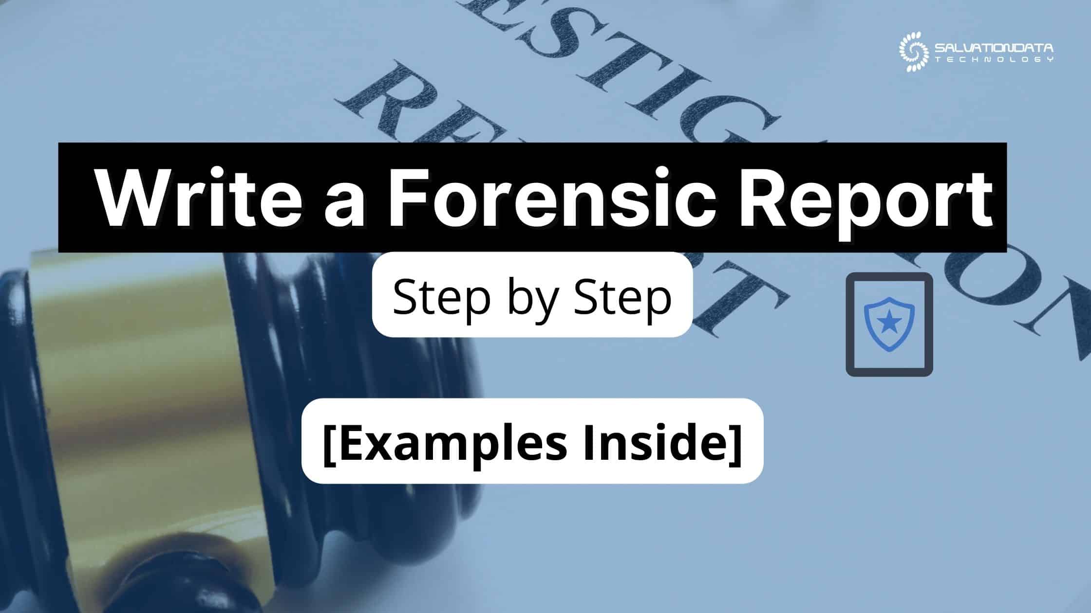 how to write a forensic court report